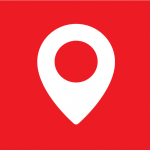 Red pin icon for location